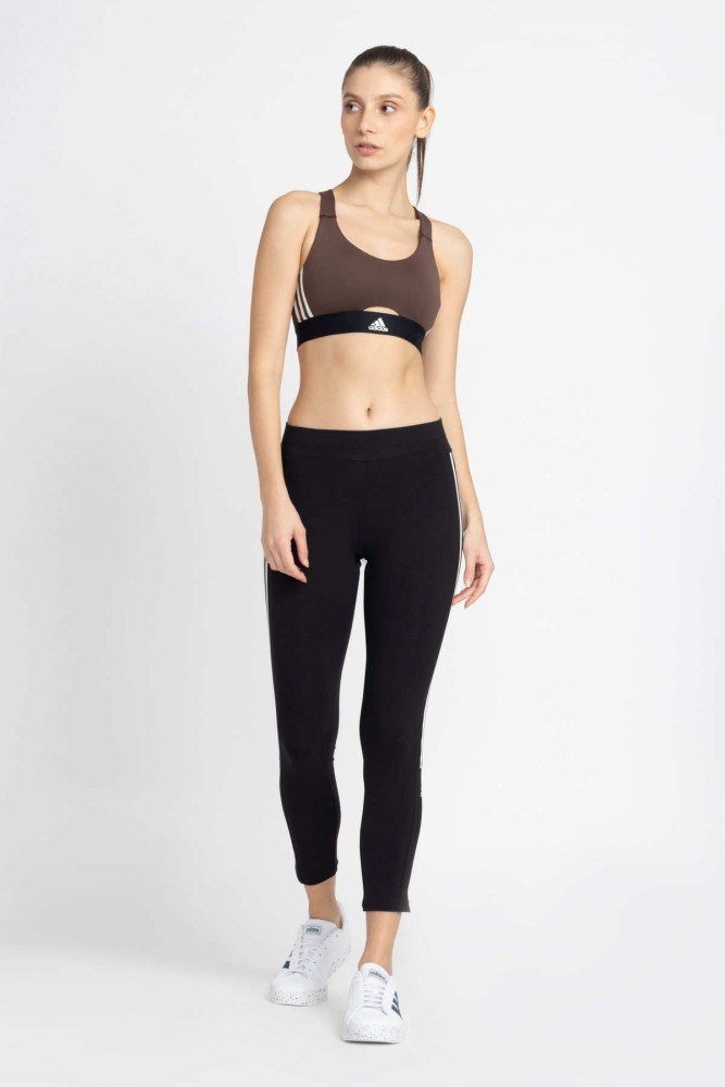 ADIDAS Striped Women Black Tights - Buy ADIDAS Striped Women Black