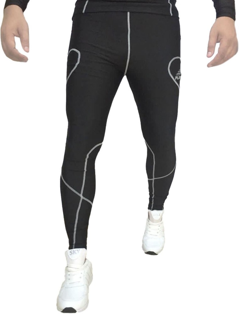 playway Solid Men Black, White Tights - Buy playway Solid Men Black, White  Tights Online at Best Prices in India