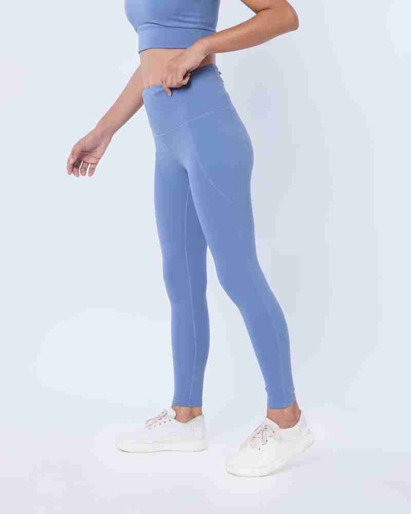 BlissClub Solid Women Blue Tights - Buy BlissClub Solid Women Blue Tights  Online at Best Prices in India