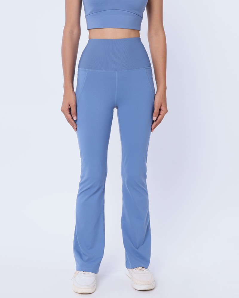 BlissClub Solid Women Blue Tights - Buy BlissClub Solid Women Blue Tights  Online at Best Prices in India