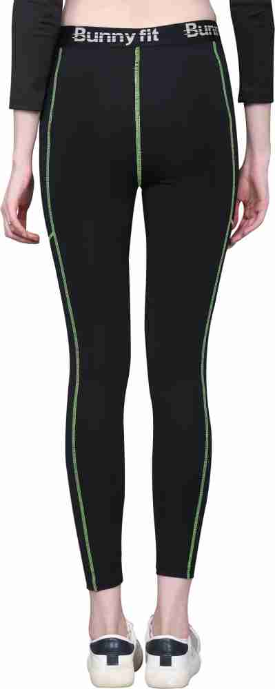 Pro Gym Compression Capri Leggings - Tights for Running, Yoga, Working Out  - High Waisted, Body Slimming Pants Women Black Capri