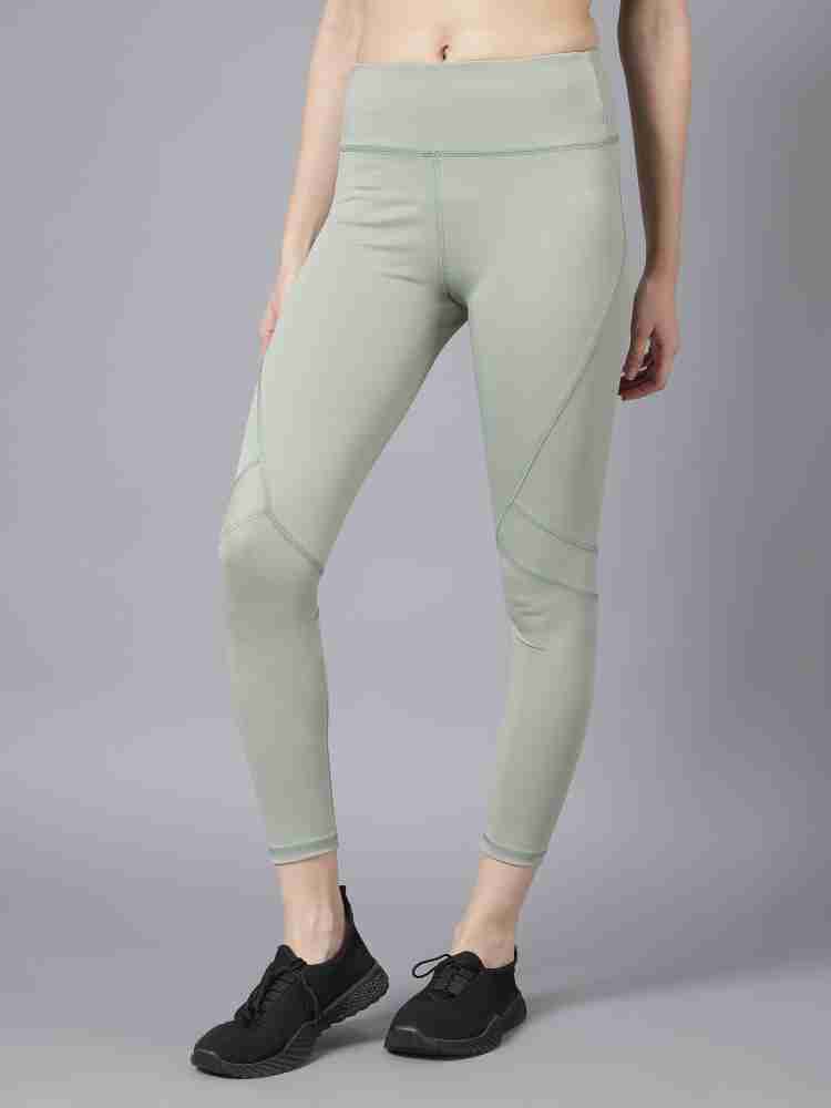 Cosvos Solid Women Light Green Tights - Buy Cosvos Solid Women