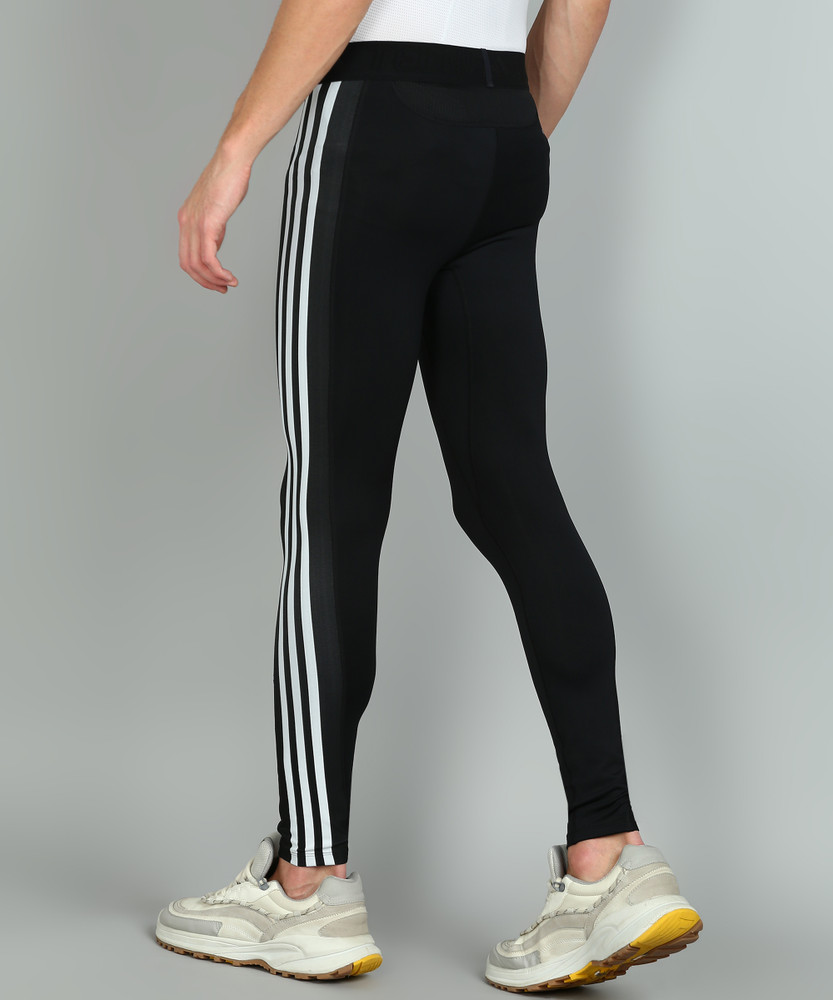 adidas 3 stripe leggings mens
