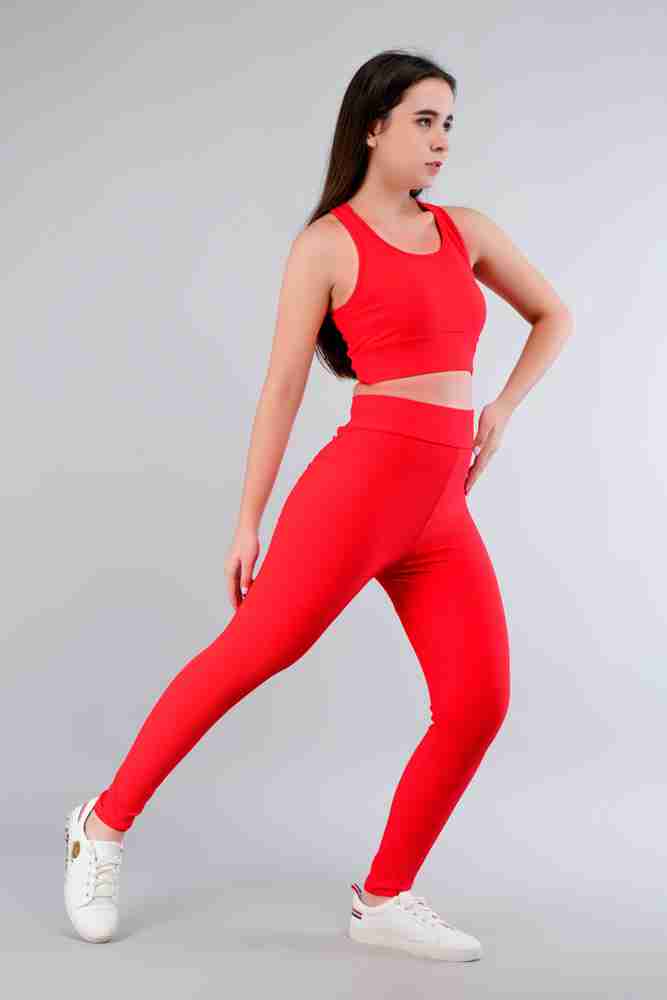 Red sports tights outlet