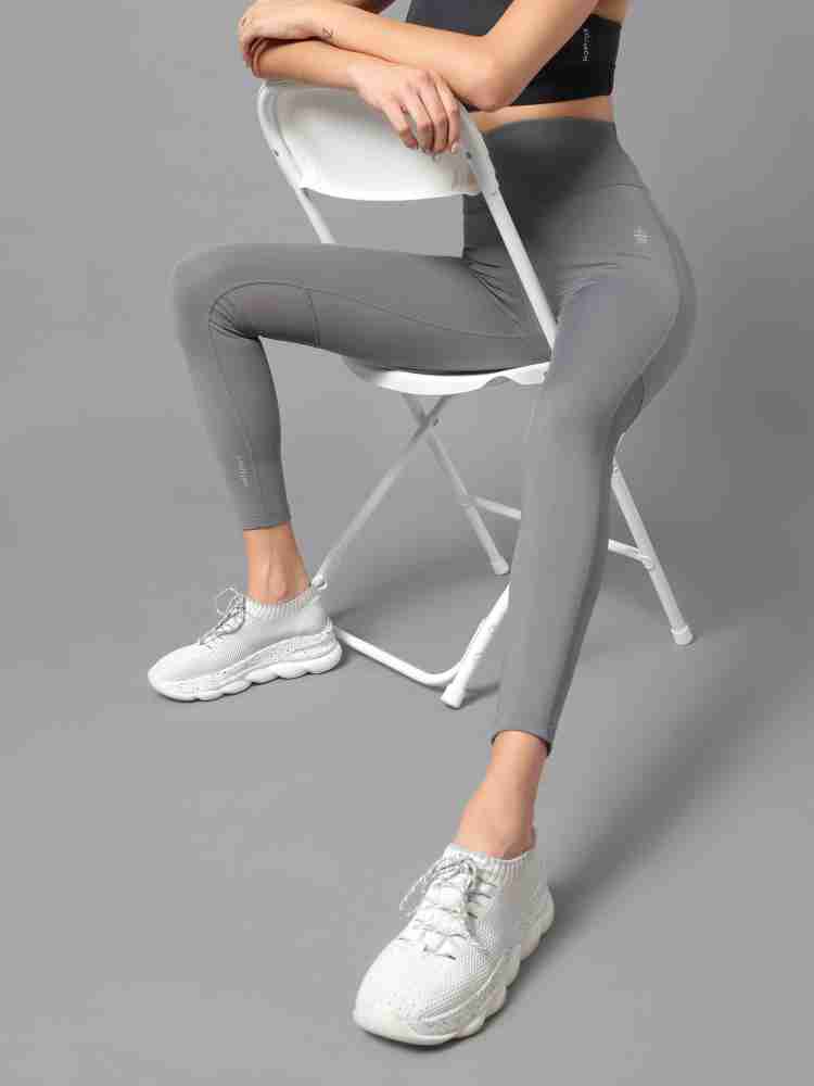 Cultsport Solid Women Grey Tights - Buy Cultsport Solid Women Grey Tights  Online at Best Prices in India