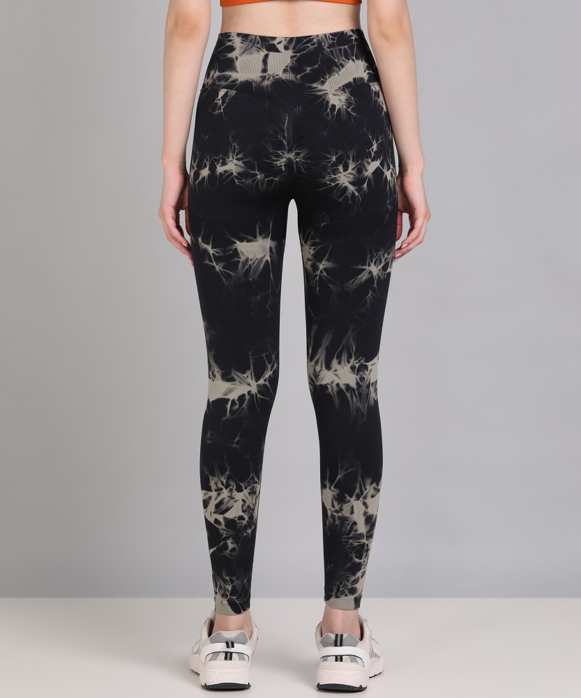 KOBO Printed Women Black Tights - Buy KOBO Printed Women Black Tights Online  at Best Prices in India