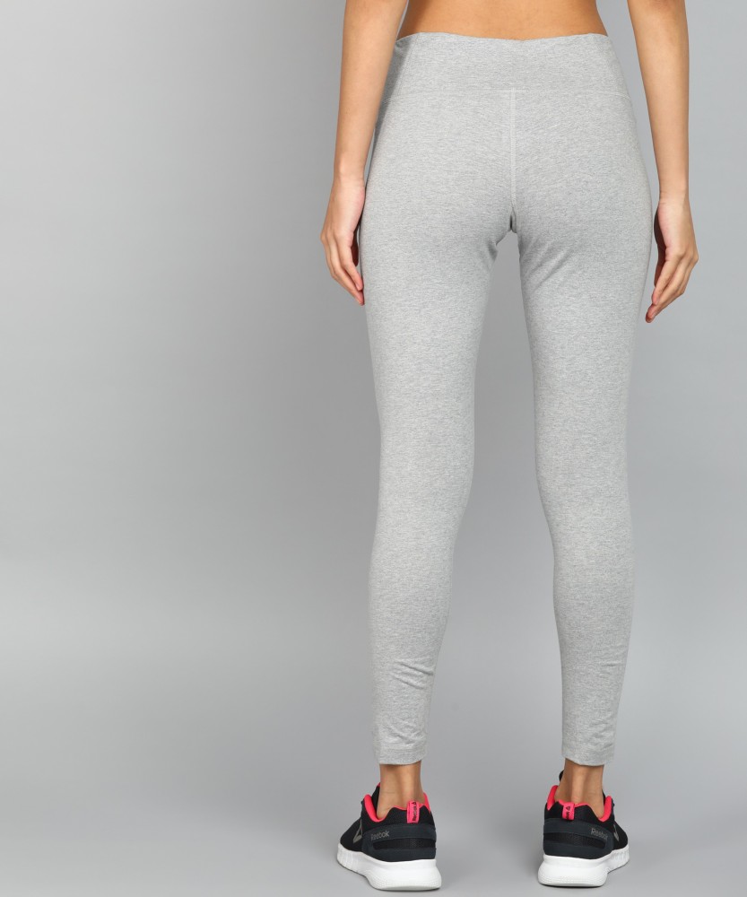 REEBOK Solid Women Grey Tights - Buy REEBOK Solid Women Grey Tights Online  at Best Prices in India