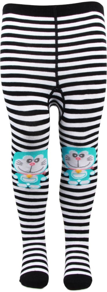 Black and white hotsell striped baby tights