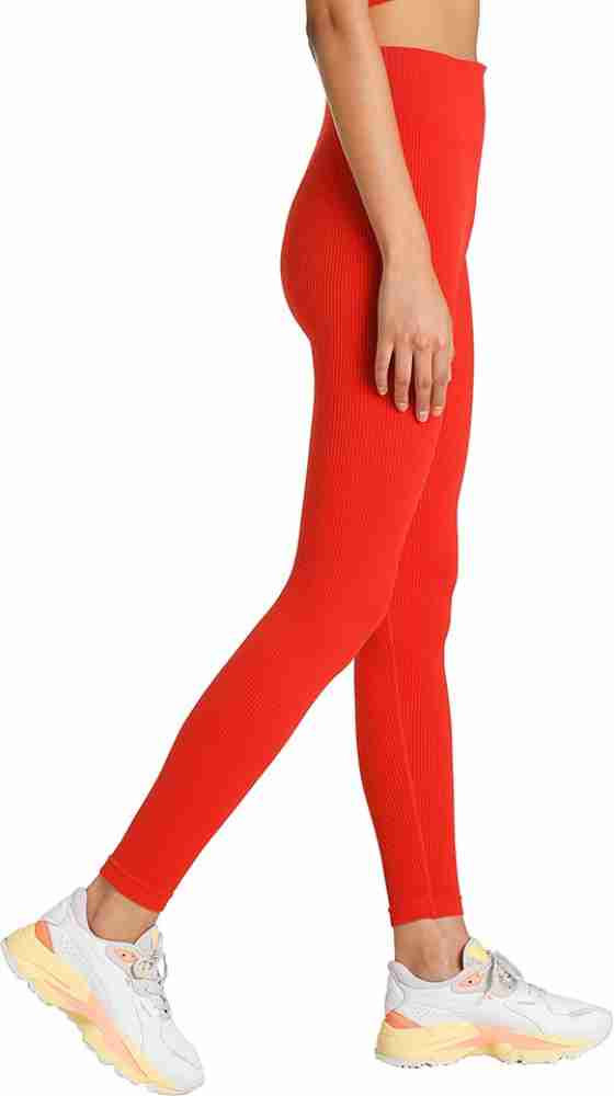PUMA Solid Women Red Tights - Buy PUMA Solid Women Red Tights