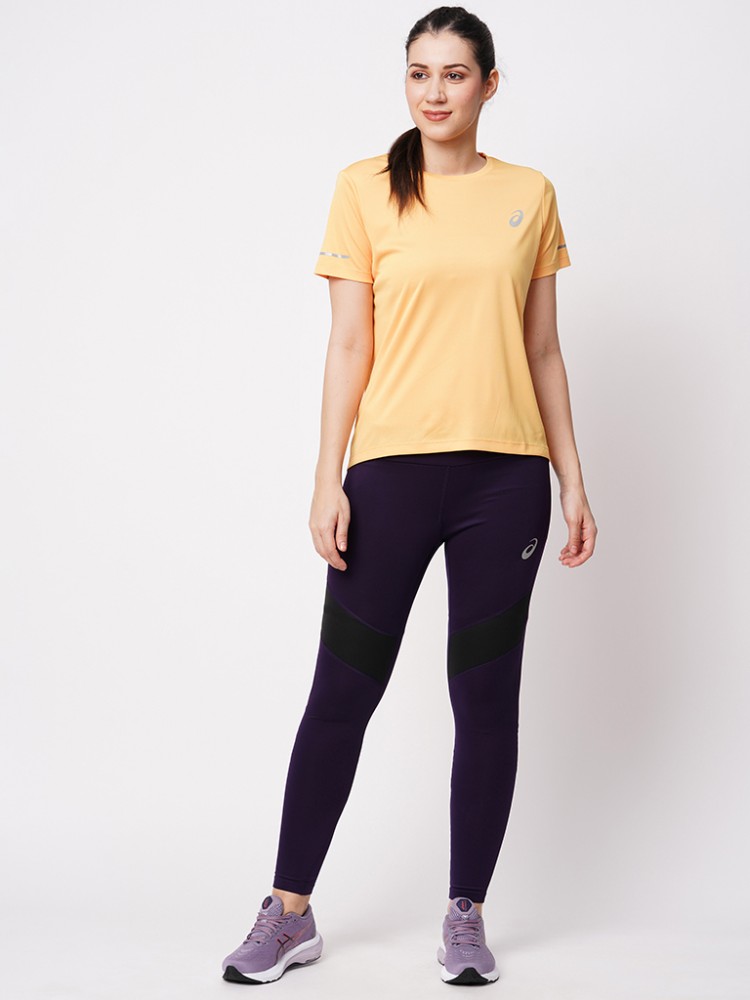 Asics Solid Women Purple Tights - Buy Asics Solid Women Purple Tights  Online at Best Prices in India