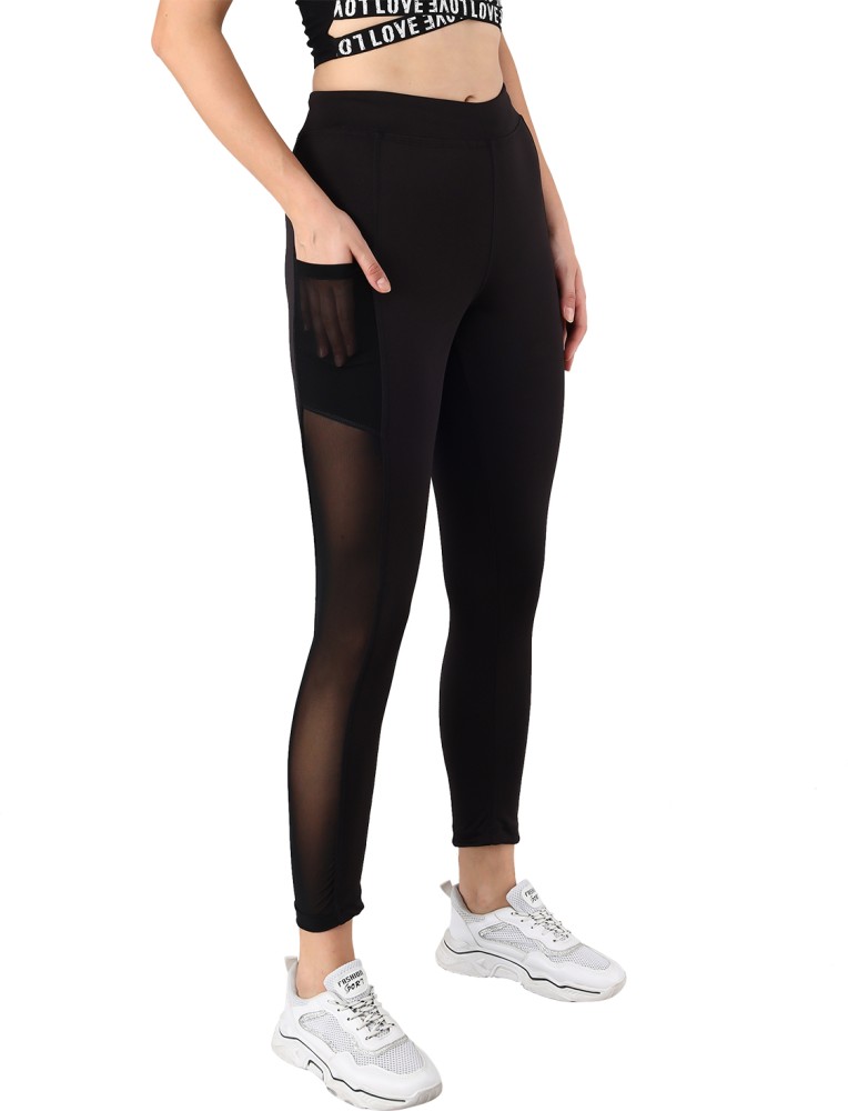 SprintStyle Color Block Women Black Tights - Buy SprintStyle Color Block  Women Black Tights Online at Best Prices in India