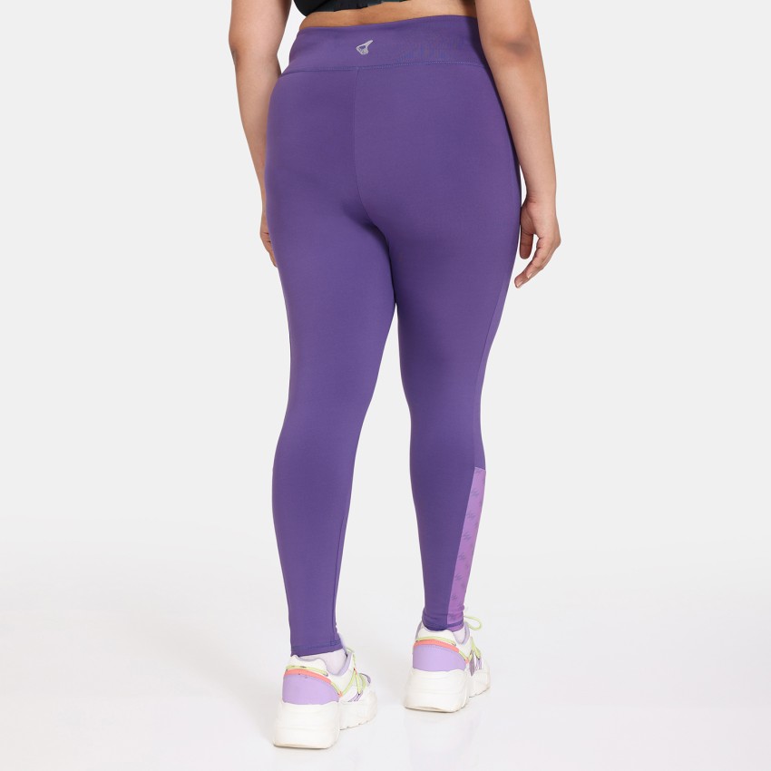 Zelocity by Zivame Solid Women Purple Tights - Buy Zelocity by