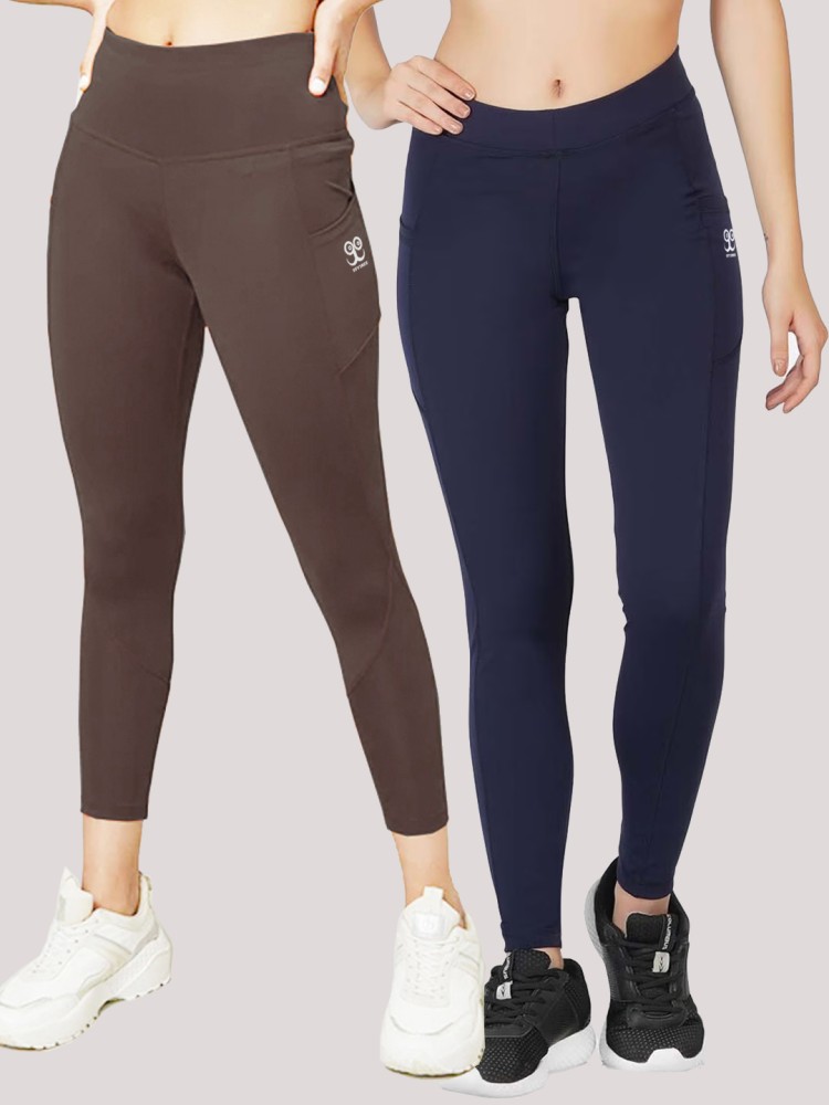 Buy Black Leggings for Women by 9ty3ree Online