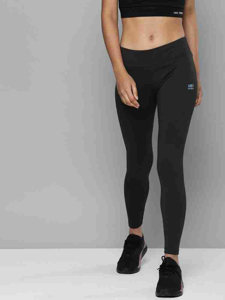 Buy HRX By Hrithik Roshan Women Black Solid Tights - Tights for Women  7306722