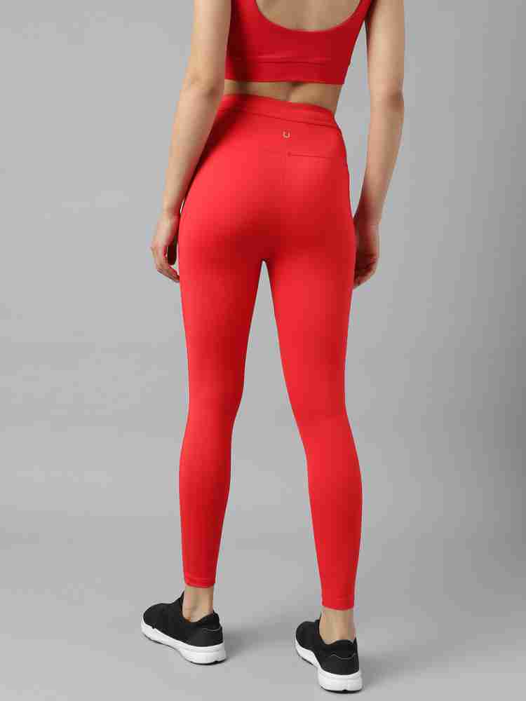 Fitkin Self Design Women Red Tights - Buy Fitkin Self Design Women Red  Tights Online at Best Prices in India