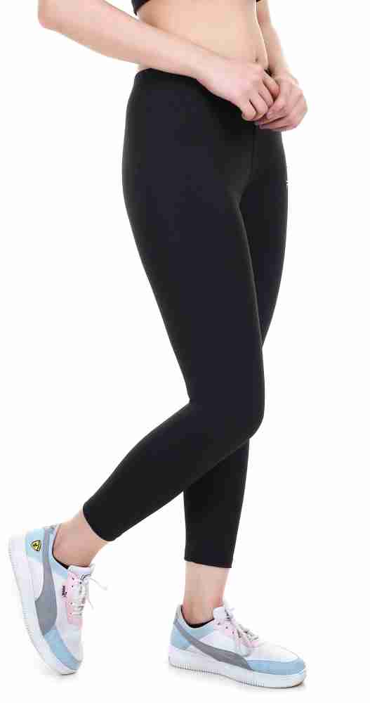 RNS FITNESS Solid Women Black Tights - Buy RNS FITNESS Solid Women