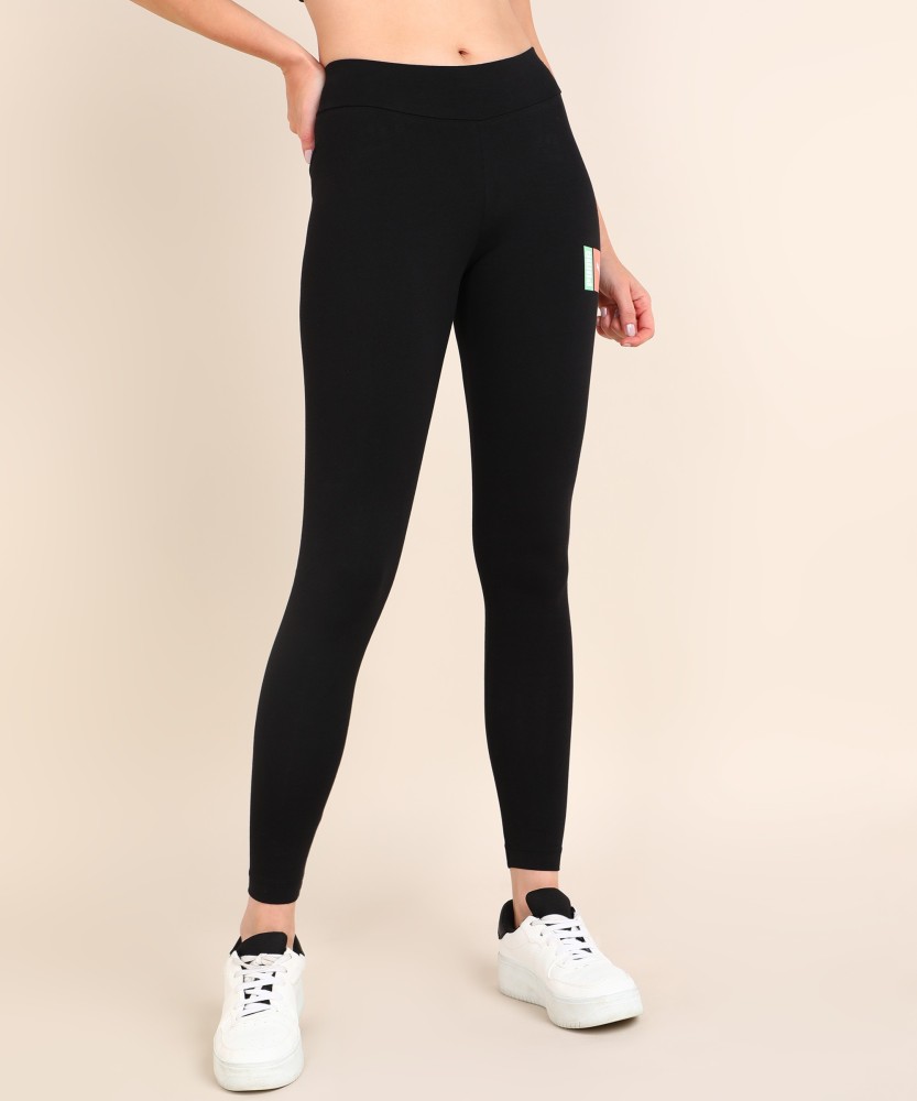 PUMA Solid Women Black Tights - Buy PUMA Solid Women Black Tights Online at Best  Prices in India