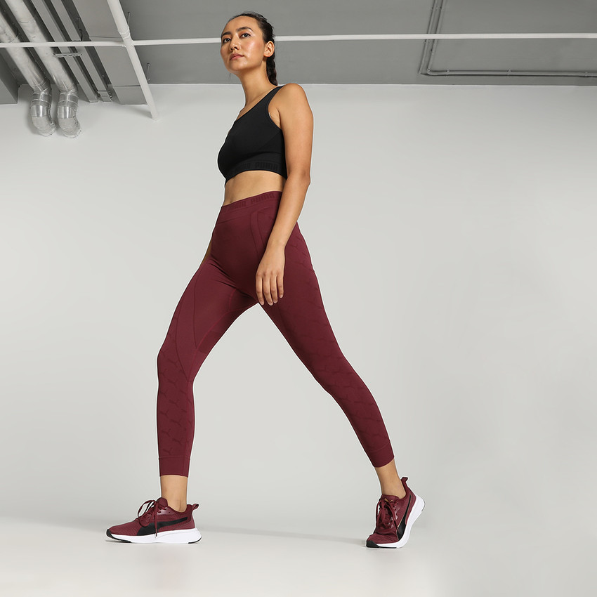 PUMA Printed Women Maroon Tights Buy PUMA Printed Women Maroon