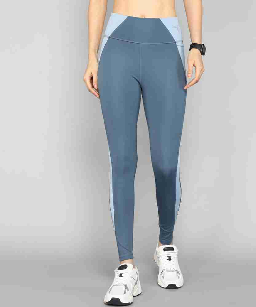 Puma Solid Navy Blue Leggings Size S - 63% off