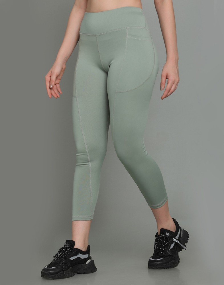 Cosvos Solid Women Light Green Tights - Buy Cosvos Solid Women Light Green  Tights Online at Best Prices in India