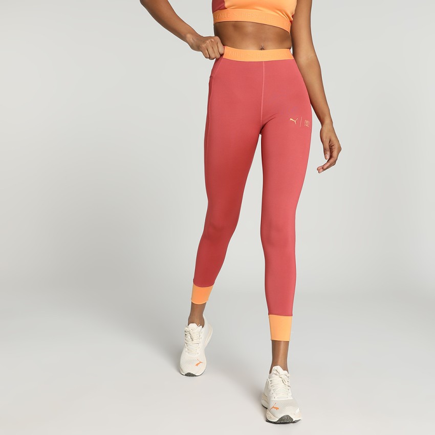 PUMA Solid Women Red Tights - Buy PUMA Solid Women Red Tights Online at  Best Prices in India