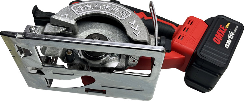 OMXE Cordless 21V 2 Battery Brushless Motor Cutting Saw 5