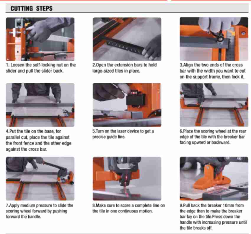 Cutting tile in place hot sale