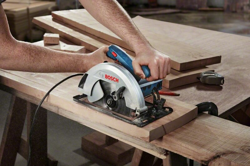 BOSCH GKS130 Corded Electric Circular Saw 184mm Handheld Tile