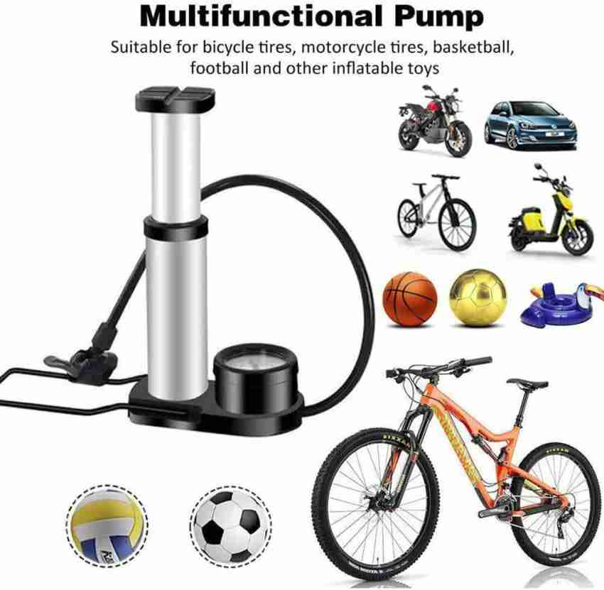 KOJERAFASHION Portable Bicycle Pump Bike Foot Pressure Air Pump