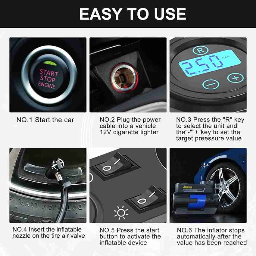 Car tire online pump target
