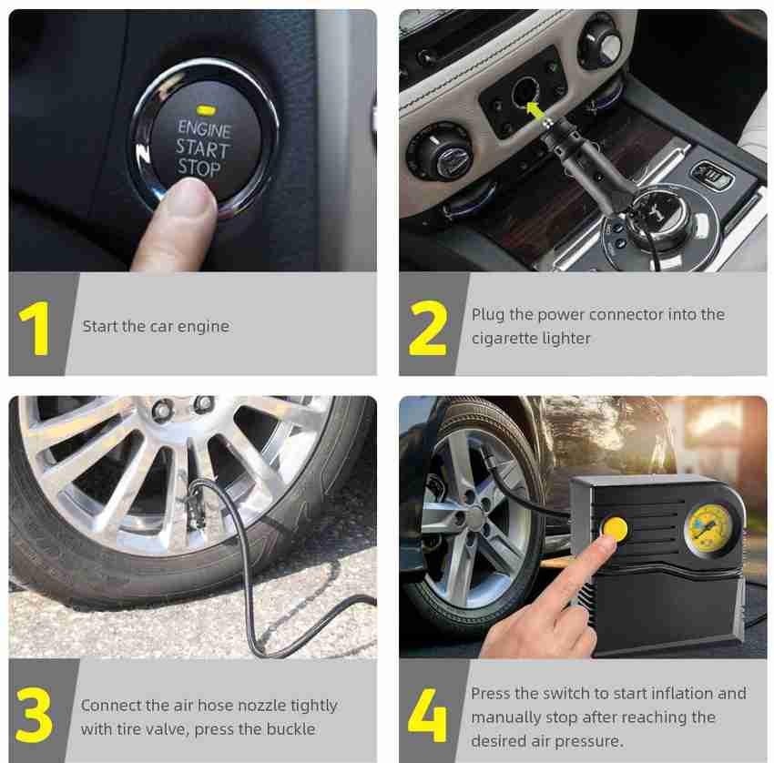 Plug in air clearance pump for car