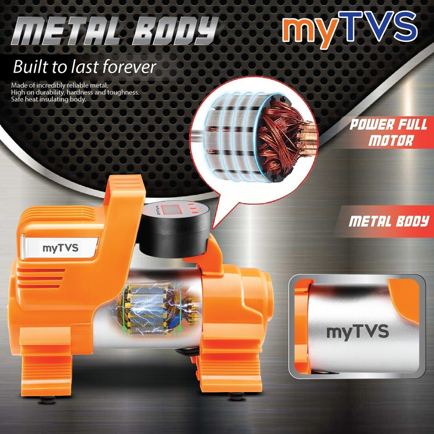 MYTVS 100 psi Tyre Air Pump for Car Bike Price in India Buy MYTVS 100 psi Tyre Air Pump for Car Bike online at Flipkart