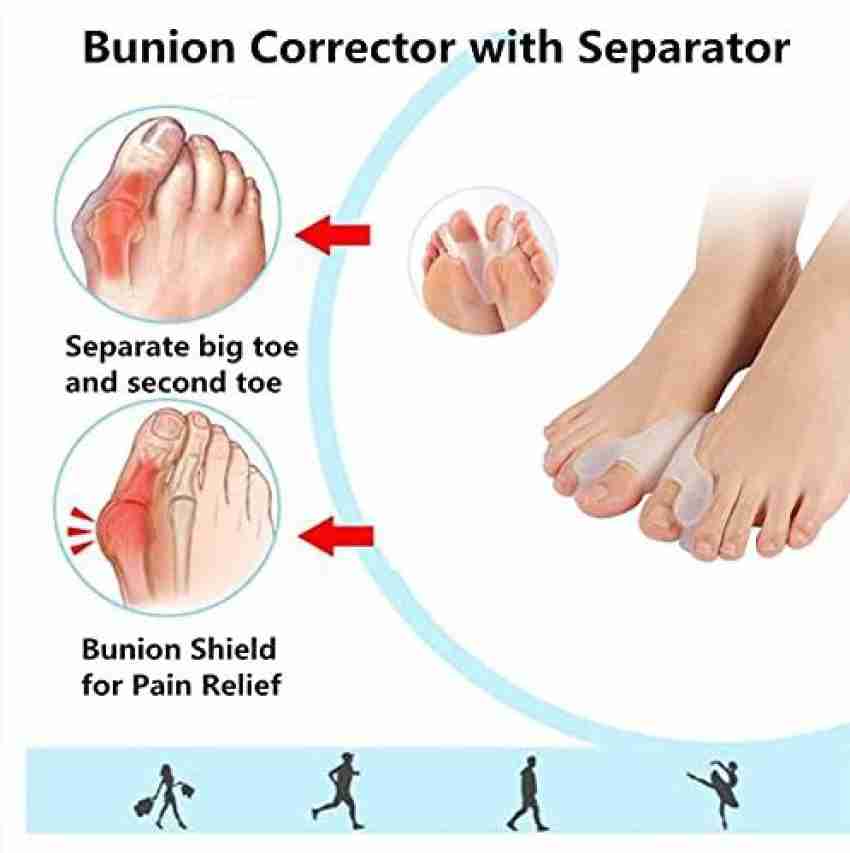 RuiChy Toe Separator Socks with Bunion Pads, Foot Alignment Socks