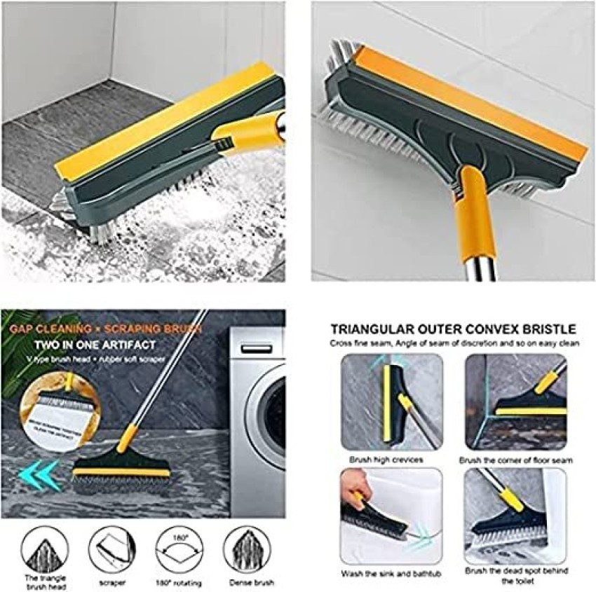 HRK Bathroom Cleaning Brush with Wiper 2 in 1 Tiles Cleaning Brush with  Holder Price in India - Buy HRK Bathroom Cleaning Brush with Wiper 2 in 1  Tiles Cleaning Brush with