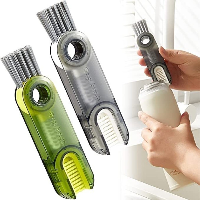 3 In 1 Multifunctional Cleaning Brush Tiny Bottle Cup Lid Brush