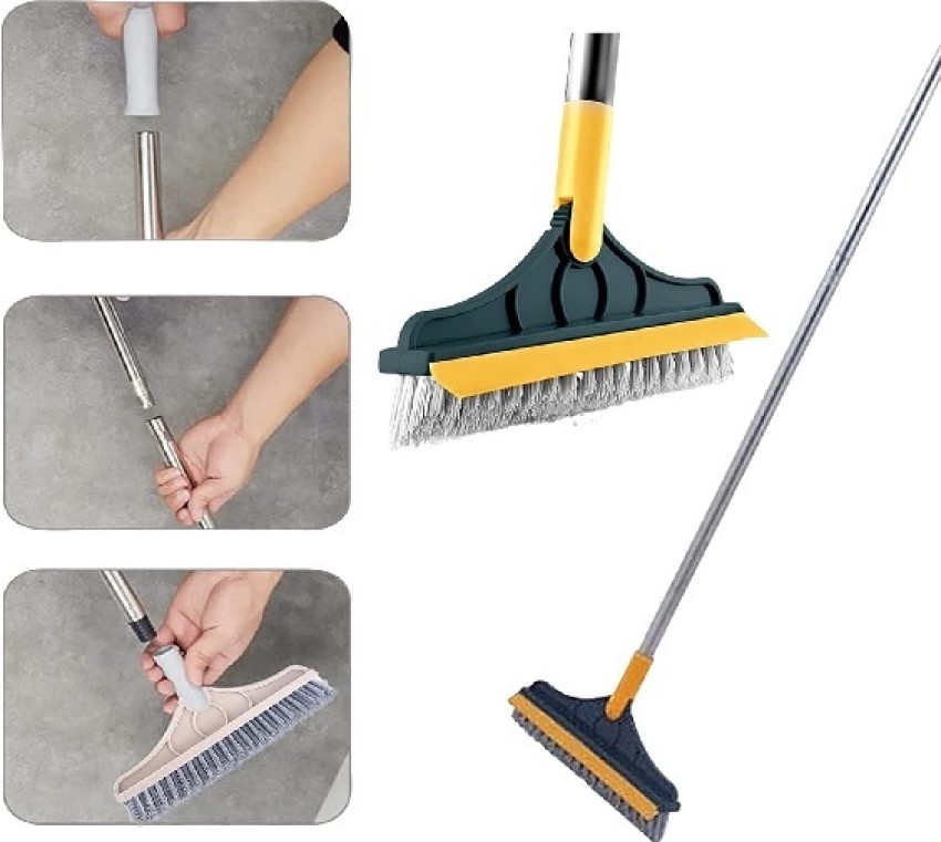 1pc Kitchen Bathroom Floor Crevice Brush With Liquid Two-in-one