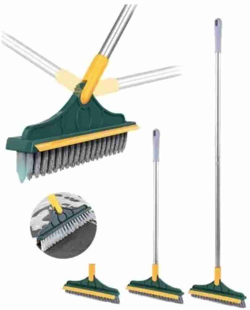 1pc, Shower Scrubber, Long Handle Bathroom Cleaning Brush, Bendable Head  Bath Tub And Tile Scrub Brush, Stiff Bristles Brush, No Dead Corner Cleaning