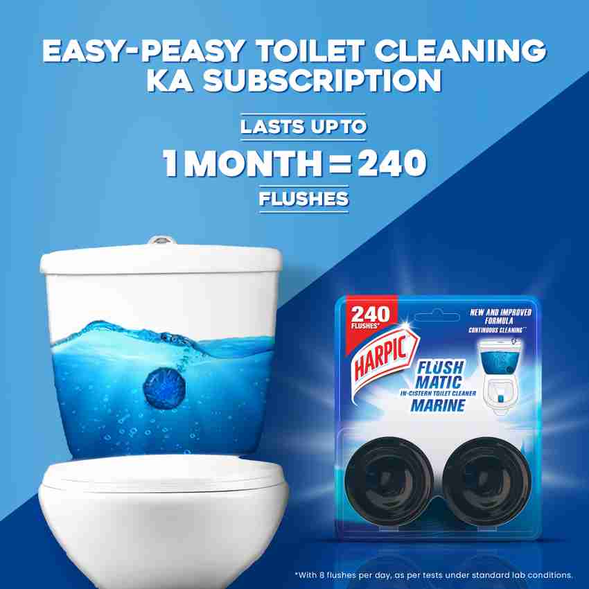 Harpic Flushmatic In Cistern Marine Block Toilet Cleaner Price in India Buy Harpic Flushmatic In Cistern Marine Block Toilet Cleaner online at Flipkart