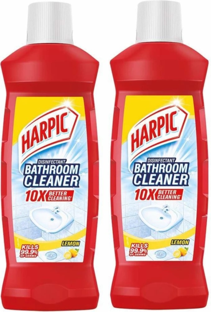 Harpic PowerPlus 10X stronger than Bleach and detergent, kills