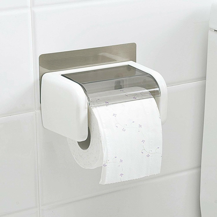 Plastic Toilet Paper Holder, Self Adhesive Toilet Roll Holder