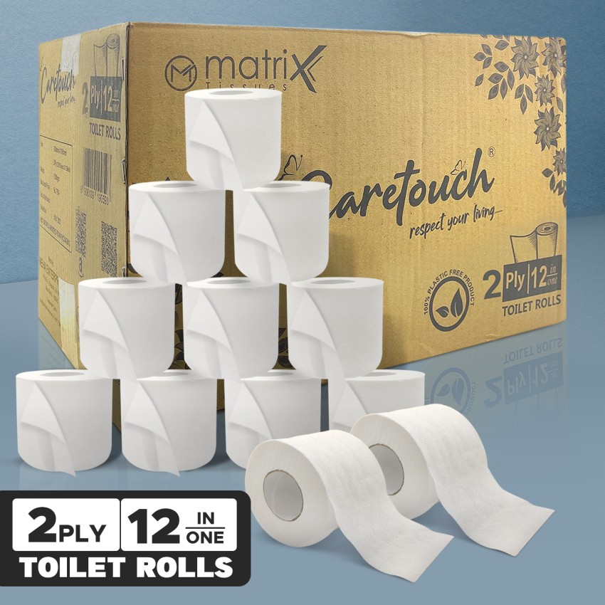 Origami 3 Ply Toilet Tissue Paper Roll - Pack of 24 (140 Pulls Per