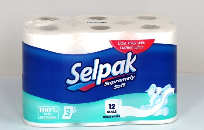 Buy Selpak Cotton Enriched Toilet Paper - Deluxe, 3 Ply Online at