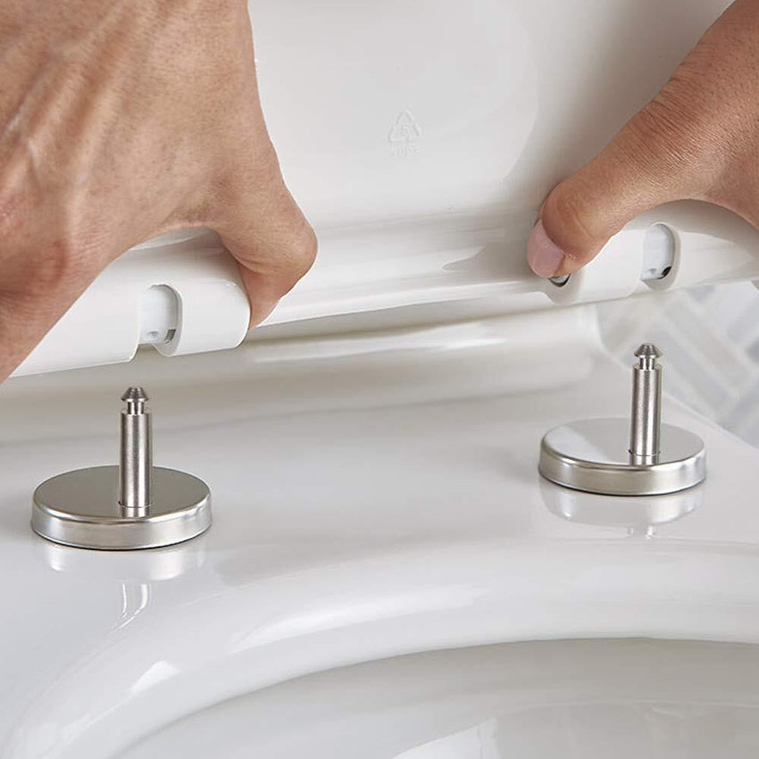 Calix Top Fix Toilet Seat Hinges screw Set Release Toilet Hinge