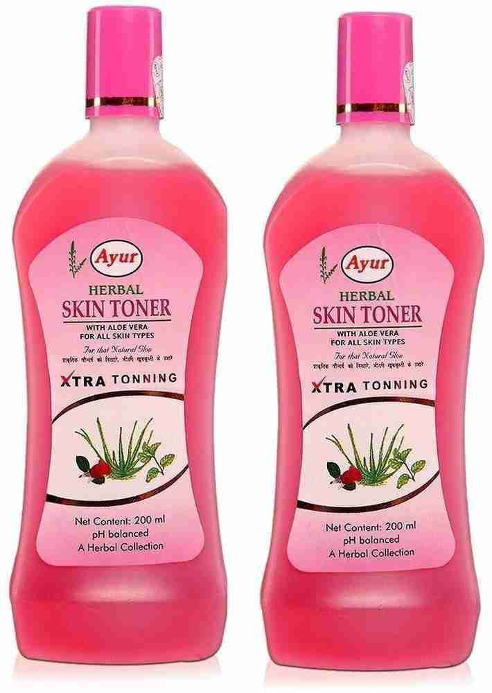 Ayur Herbals Skin Toner With Aloe Vera Pack of 2 Women Price in India Buy Ayur Herbals Skin Toner With Aloe Vera Pack of 2 Women Online In India Reviews Ratings