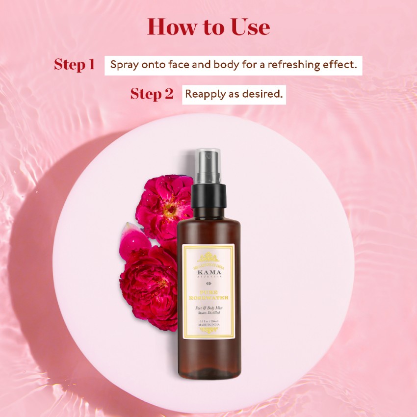 KAMA AYURVEDA Pure Rose Water Men & Women