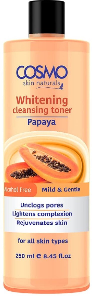 COSMO Papaya Whitening Cleansing Toner Skin Care Alcohol Free