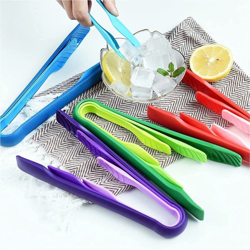 Pikanty - Mini Plastic Buffet Serving Tongs Multicolour