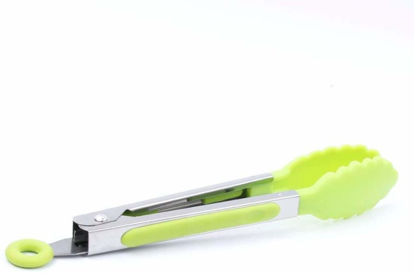 1pc Silicone Tongs Mini Kitchen Tongs With Silicone Tips Heat