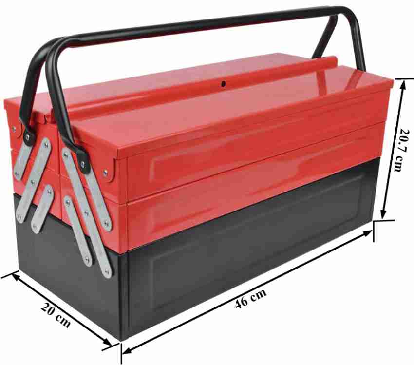 IMPULSE High Grade Metal Tool Box for Tools/Tool Kit Box for Home and  Garage/Tool Box Without Tools-5 Compartment(Red & Black) Powder Coated Tool  Box