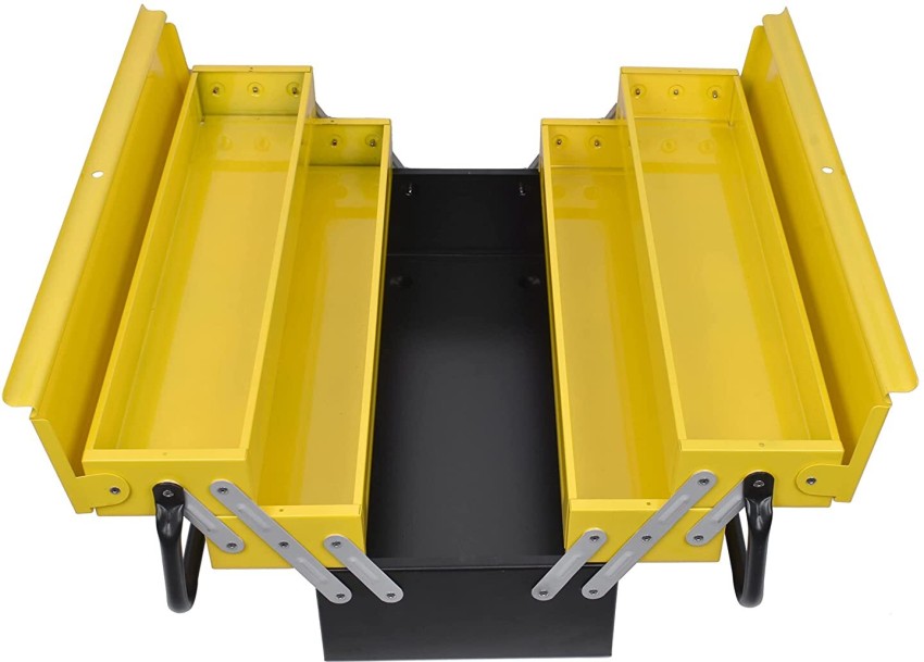 Plantex High Grade Metal Tool Box for Tools/Tool Kit Box for Home and  Garage/Tool Box Without Tools-5 Compartment(Yellow & Black) Powder Coated Tool  Box Price in India - Buy Plantex High Grade